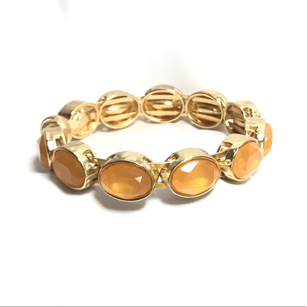 Tangerine & Gold toned bracelet